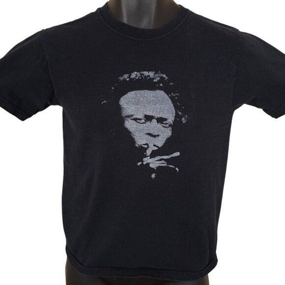 Miles Davis T Shirt Youth Size 14 16 Black Jazz Trumpet Music - Picture 2 of 6